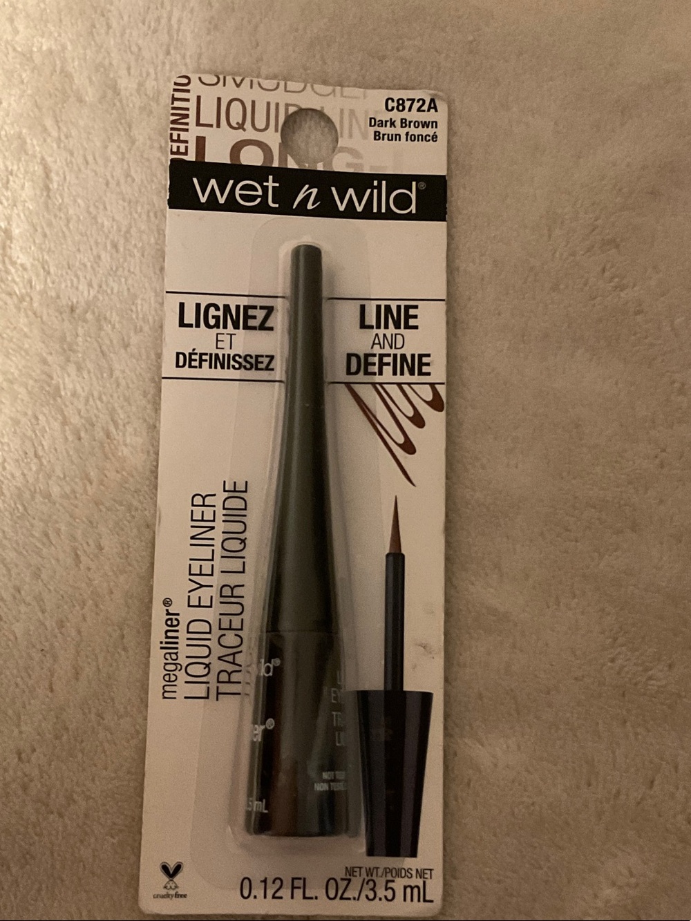 wet n wild Dark Brown Liquid Eyeliner - Precision Tip